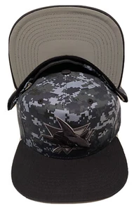 Zephyr NHL San Jose Sharks "Night Owl" 5 Panel Flat Bill Strap-back Hat NWT - Picture 1 of 7