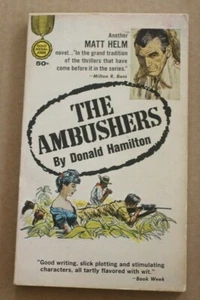 MATT HELM #6 THE AMBUSHERS by DONALD HAMILTON GM1618 VGF UNREAD! REPRINT - Picture 1 of 1