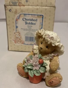 Vintage 1995 Cherished Teddies Violet - Blessings Bloom When You are Near - Bild 1 von 3