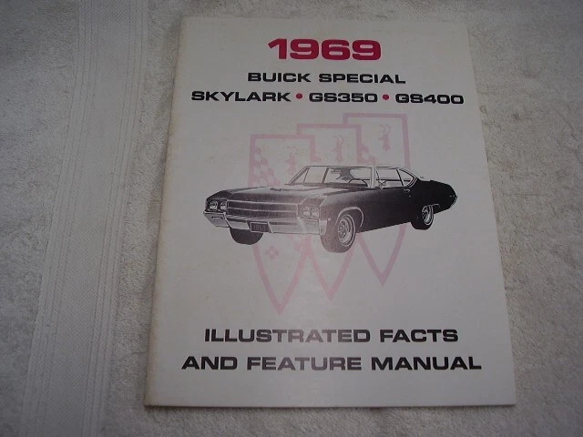 Buick GS350 GS400 1969 Skylark hechos y características manual envío gratuito Foto 1 de 4