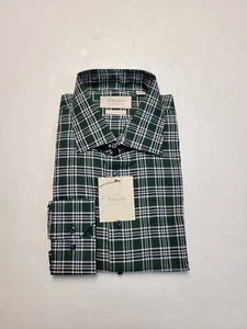 HAGEN Men's Size XL Green Plaid Check Cotton Shirt X-LARGE Classic Fit NWT  - Picture 1 of 6