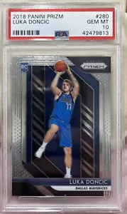 2018 Panini Prizm Luka Doncic Base Rookie PSA 10 GEM MINT Lakers Mavericks RC 🔥 - Picture 1 of 2
