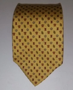 Salvatore Ferragamo Silk tie Chess Piece Pattern 3.75" 61.5" Made In Italy - Imagen 1 de 9