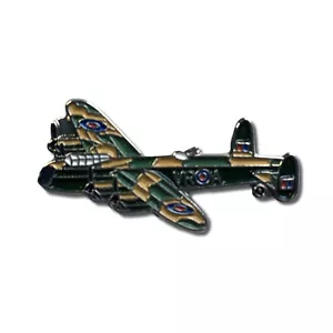 WWII Lancaster Bomber Plane Metal Enamel Pin Badge - Picture 1 of 1