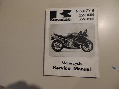 1990 KAWASAKI ZZR 600 500 ZX-6 Shop manual Werkstatthandbuch Reparaturanleitung - Bild 1 von 4