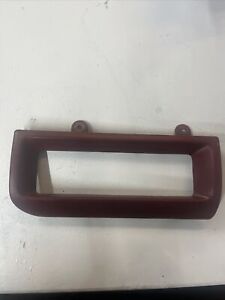 1992-1997 Ford F150 F250 F350 Bronco Dash Climate Control Bezel Red OEM
