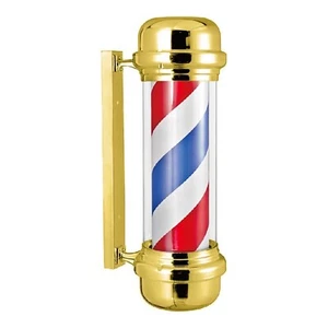Barber Pole Light, Hair Salon Open Sign, Barber Shop Rotating Red Blue 71 cm - Picture 1 of 3