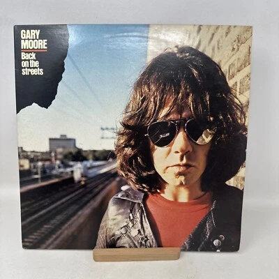 GARY MOORE  "Back On The Streets Promo Stamp Vinyl w/ Phil Lynott/Brian Downey - Image 1 of 4