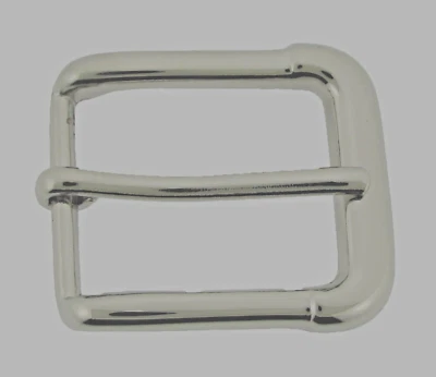 Pin Belt Buckles for Men's Fits 1.0″ inch 25mm Watch Belt Anti Allergic Silver - Image 1 of 4