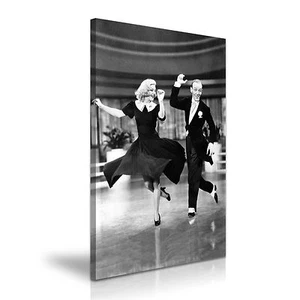 Swing Time Ginger Rogers Fred Astaire Film Leinwand Wandbild Bild Druck 50x76cm - Bild 1 von 7