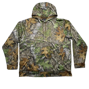 Under Armour Hoodie Mens XXL Mossy Oak Camo Storm Hunting Cold Gear Sweatshirt - Picture 1 of 9