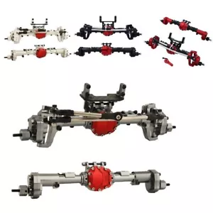 CNC Front & Rear Portal Axle for 1/10 RC Crawler Car Axial SCX10 II 90046 90047 - Picture 1 of 36