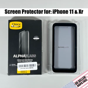 OTTERBOX Alpha Glass Screen Protector for iPhone 11 & Xr | Drop+ Antimicrobial - Zdjęcie 1 z 4