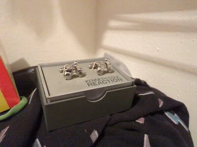 Kenneth Cole Cufflinks- Moped Shaped - Image 1 of 3
