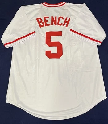 Johnny Bench Custom Throwback Cincinnati Reds Jersey Mens Size Large - Image 1 of 2