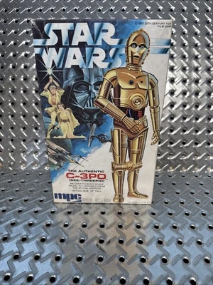 Vintage 1977 Star Wars MPC C-3PO Plastic Scale Model Kit - Started / Comp Parts - Image 1 of 4