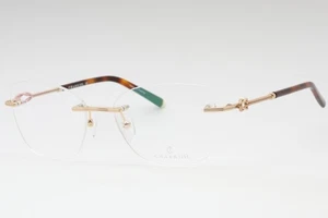 CHARRIOL PC71027 C01 Eyeglasses Shiny Satin Gold Frame 54mm - Picture 1 of 4