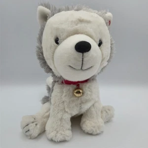 Hallmark Interactive Story Buddy Jingle Husky Welpe Plüsch weiß rot Halsband Glocke - Bild 1 von 8