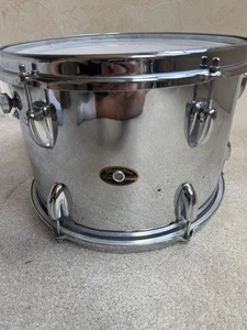 Vintage 60s Slingerland 13” x 9” Chrome Tom Drum - Brass Hoops - Picture 1 of 20