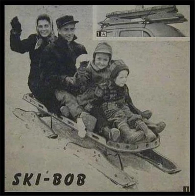 Ski-Bob Bob mit Skityp Läufer 1953 Bauanleitung PLÄNE - Bild 1 von 2