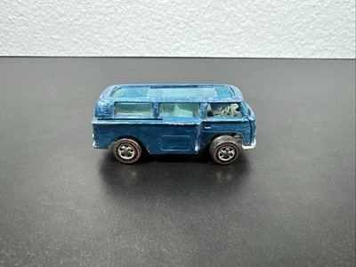 Hot Wheels Redline Volkswagen Beach Bomb 1969 Aqua Dark Interior HK No Boards - Image 1 of 4