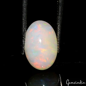 Piedra preciosa certificada cabujón ópalo etíope natural Welo de ópalo de fuego múltiple de 2,10 quilates - Imagen 1 de 7