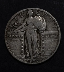 1927 Stehende Freiheit Viertelwahl ss Lot 2850 - Bild 1 von 2