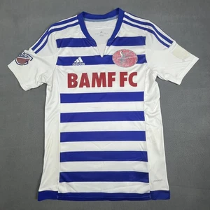BAMF FC Shirt Mens Large White Blue Soccer Jersey Adidas ClimaCool MLS TEDDY 13 - Picture 1 of 15