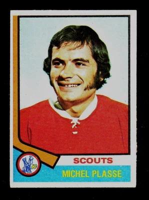 1974-75 Topps #257 Michel Plasse Kansas City Scouts NHL Card EX/MT - Image 1 of 2