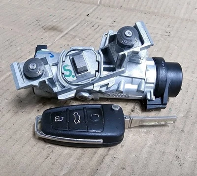 AUDI TT 8J A3 8P 8PA IGNITION BARREL STARTER SWITCH WITH ONE FOB KEY 1K0905851B - Image 1 of 4