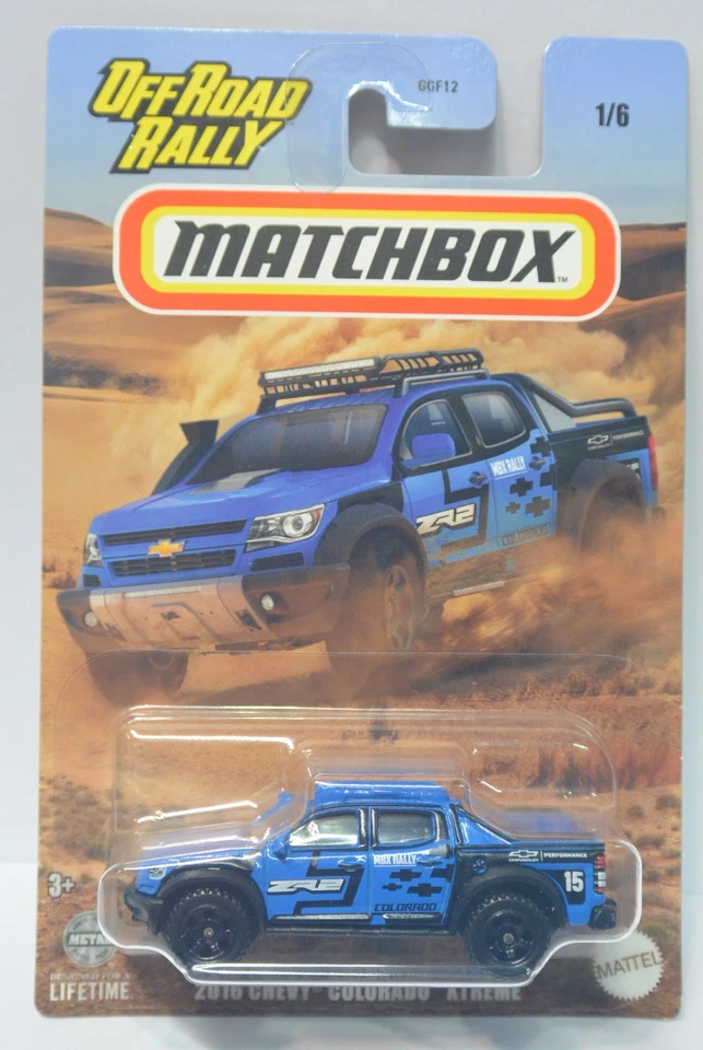 2024 Matchbox Diecast Car Off Road Rally 2016 CHEVY COLORADO XTREME - Image 1 of 1