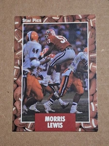 Tarjeta de novato 1991 Morris Mo Lewis Star Pics NFL radiocontrol #45 New York NY JETS GEORGIA - Imagen 1 de 2