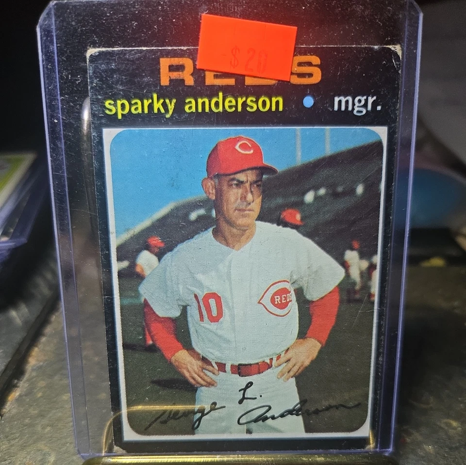 Topps Sparky Anderson 1971 #688 Hi Number SP EN MUY BUEN ESTADO-ROJOS Foto 1 de 2