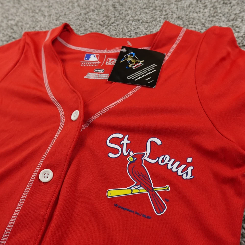 NEW St Louis Cardinals Shirt Womens M Red MLB Baseball Molina 4 Jersey TX3 Cool - Image 1 of 4