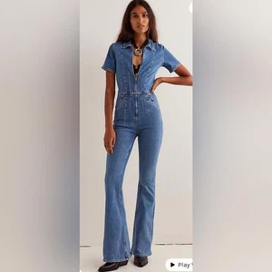 Neu mit Etikett Free People We The Free Jayde Flare Jumpsuit Gr. XL - Bild 1 von 10