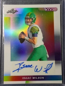 Isaac Wilson 2024 Leaf Vivid Auto /6 - Picture 1 of 2
