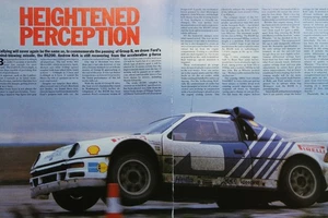 Original 1986 Autocar extracted mag Driving Report: GpB FORD RS200 track driven - Picture 1 of 2