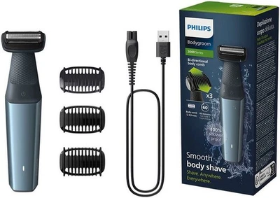 PHILIPS Akku Körperrasierer Intimrasierer Bodygroom Series 3000 für Herren - Bild 1 von 3
