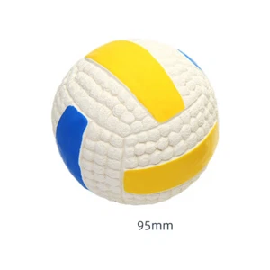 Dog Puppy Teething Ball Toy Latex Solid Fetch Squeaky Pet Chew Training Quality - Picture 1 of 13