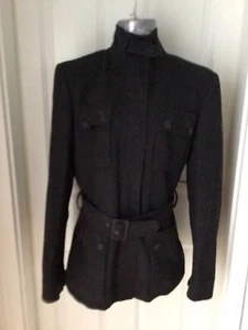 BELSTAFF Damenjacke Wollstoff dunkelgrau italienische Gr. 46= EU Größe 40/42 - Bild 1 von 9