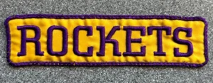 1971-73 DENVER ROCKETS ABA BASKETBALL THROWBACK 5,5 ZOLL BLOCK TEXT TEAM AUFNÄHER - Bild 1 von 3