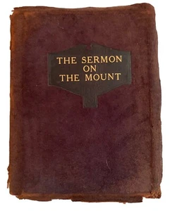 Bergpredigt 1926 Samteinband Jesus Lehren Christlich Selten Antik - Bild 1 von 11