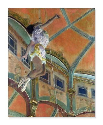 Black Female Acrobat, Miss La La at Cirque Fernando, Vintage Art Reproduction - Image 1 of 3