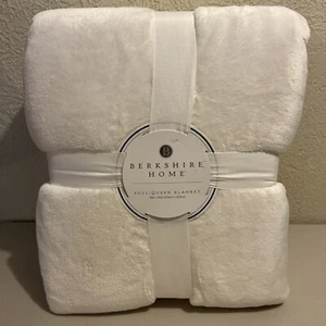 Berkshire Home Full/Queen Blanket 90”X90” White 100% Polyester NEW - Picture 1 of 8