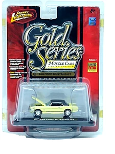 JOHNNY LIGHTNING '66 FORD MUSTANG GT GOLD SERIES 1 / 5000 Viewing Case Incl. bf - Picture 1 of 3