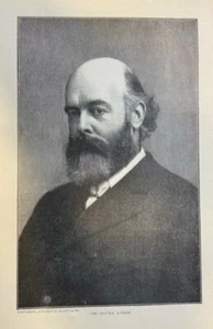 1907 Vintage Magazine Illustration Sir Oliver Lodge British Physicist - Picture 1 of 1