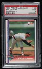 1993 Pacific McCormick/Brookshire's Milestones Nolan Ryan #9 PSA 9 MINT HOF