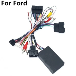 Car Audio 16PIN Android Power Cable Adapter W/ Canbus Box For Ford Wire Harness - Picture 1 of 7