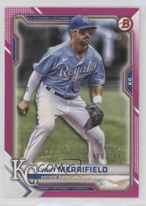 2021 Bowman Fuschia Border /299 Whit Merrifield #1