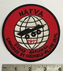 NATVA GRAND NATIONAL CLOTH PATCH-1977 SHEFFIELD OH  ATTEX,HUSTLER,MAX,SCRAMBLER - Picture 1 of 2